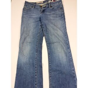 Vintage Y2K Denim Slim Low Rise Bootcut Jeans Blue Medium Wash Womens Size 4